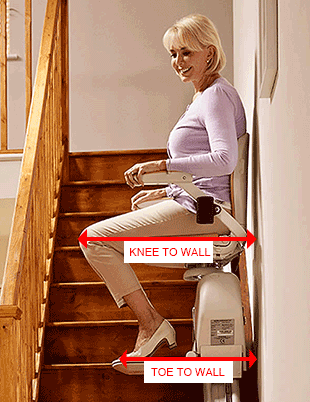 minimum width stairlift measurement