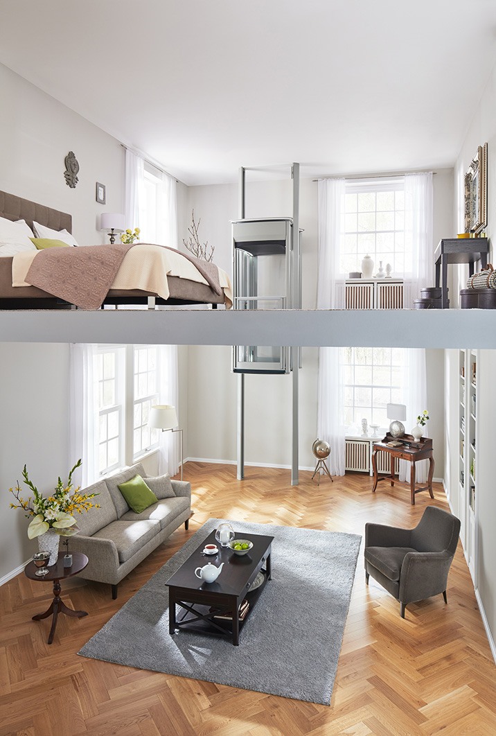 Home wheelchair lift